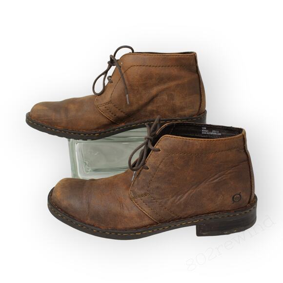 Men 10 BORN Harrison Chukka Boot Leather Ankle Handcrafted Comfort - Picture 13 of 13
